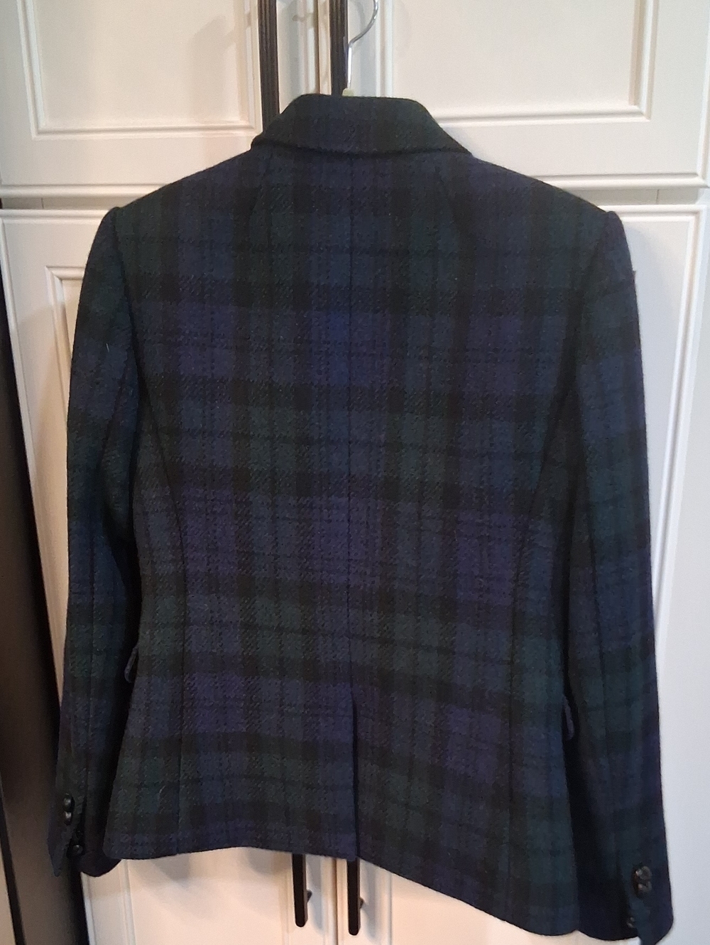 J. Crew 100% Wool Tartan Plaid School Boy Blazer Size 4 - Picture 6 of 9